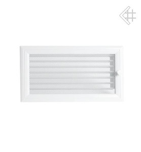 kratka kominkowa 17x30 oskar z żaluzją biała