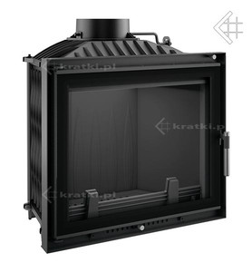 Wkład kominkowy powietrzny żeliwny z szybrem Felix DECO, moc 8-22kw