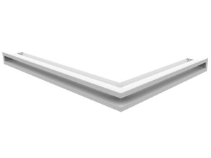kratka wentylacyjna luft narożny 45S lewy 766x547x60 - kolor biały