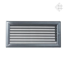 kratka kominkowa 17x37 oskar grafitowa z żaluzją