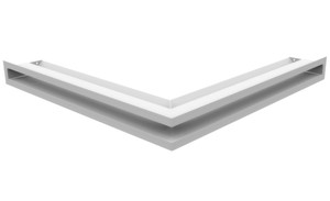 kratka wentylacyjna luft narożny 45S 560x560x60 - kolor biały