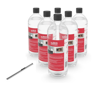 ZESTAW: biopaliwo 6 butelek po 1L + zapalarka