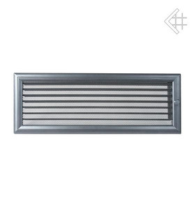 kratka kominkowa 17x49 oskar grafitowa z żaluzją