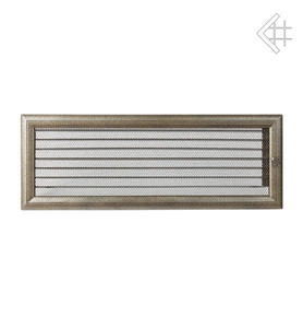 kratka kominkowa 17x49 oskar czarno-złota z żaluzją