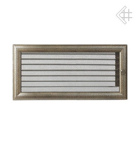 kratka kominkowa 17x37 oskar czarno-złota z żaluzją