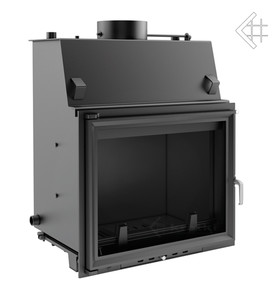Wkład kominkowy z płaszczem wodnym z szybrem Amelia 30 z wężownicą + dolot, moc 13-35kw