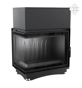 Wkład kominkowy powietrzny żeliwny z szybrem Amelia DECO lewy BS (szyby łączone bez szprosa), moc 11,5-29kw