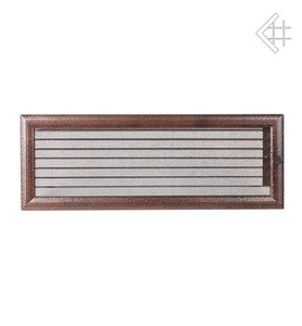 kratka kominkowa 17x49 oskar miedziana malowana z żaluzją