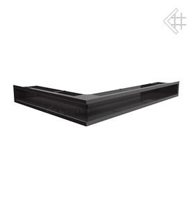 kratka wentylacyjna luft narożny SF (płytki) prawy 547x766x90 mm - kolor czarny
