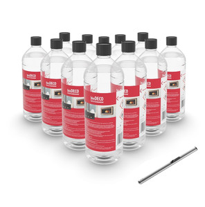 ZESTAW: biopaliwo 12 butelek po 1L + zapalarka GRATIS