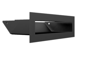 kratka wentylacyjna luft 45S 60x200 mm - kolor czarny