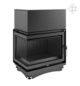 Wkład kominkowy powietrzny żeliwny z szybrem Zuzia lewy BS (szyby łączone bez szprosa) + dolot, moc 8-22kw