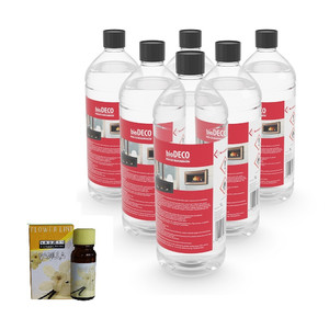 ZESTAW: biopaliwo 6 butelek po 1L + olejek wanilia GRATIS