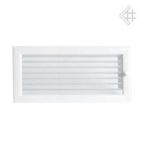 kratka kominkowa 17x37 oskar z żaluzją biała