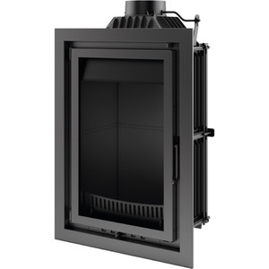 Wkład kominkowy powietrzny żeliwny z szybrem Maja 15 Wieża + dolot, moc 7-19,5kw