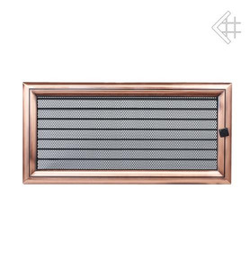 kratka kominkowa 17x37 oskar miedziana z żaluzją