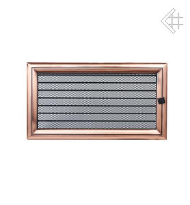 kratka kominkowa 17x30 oskar miedziana z żaluzją
