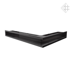 kratka wentylacyjna luft narożny SF (płytki) lewy 766x547x90 mm - kolor czarny