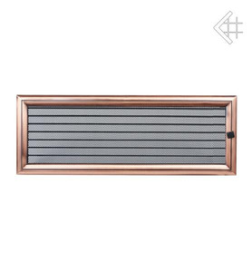 kratka kominkowa 17x49 oskar miedziana z żaluzją