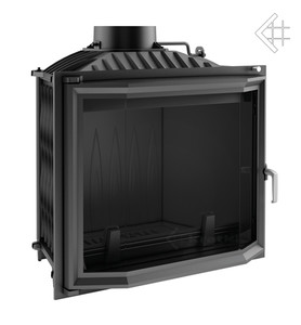 Wkład kominkowy powietrzny żeliwny z szybrem Felix pryzmatyczny + dolot, moc 8-22kw
